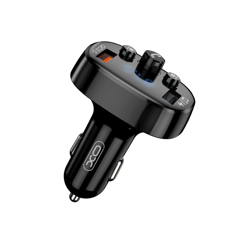 XO transmiter FM BCC03 Bluetooth MP3 car charger 18W black